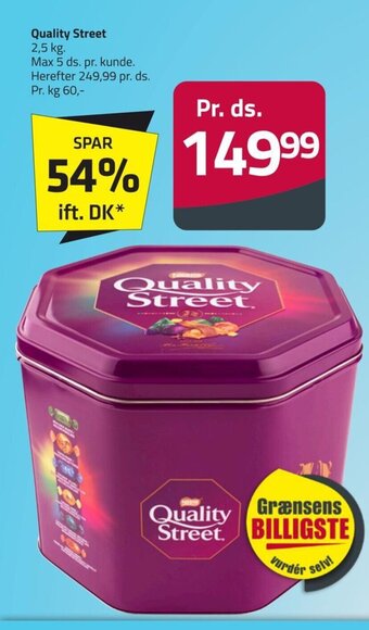 Fleggaard Quality Street 2,5 kg. tilbud