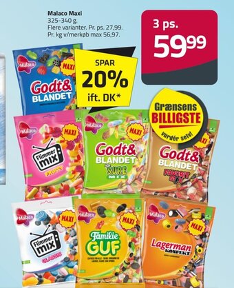 Fleggaard Malaco Maxi tilbud