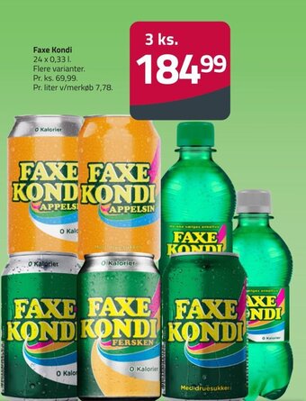 Fleggaard Faxe Kondi 24 x 0,33 L tilbud