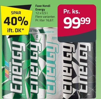 Fleggaard Faxe Kondi Energy tilbud