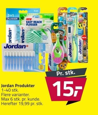 Fleggaard Jordan Produkter 1-40 stk. tilbud