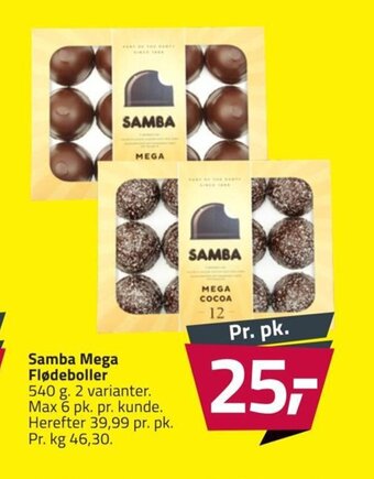Fleggaard Samba Mega Flødeboller tilbud