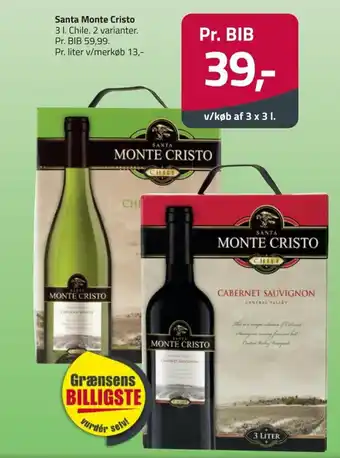 Fleggaard Santa Monte Cristo 3 L. tilbud
