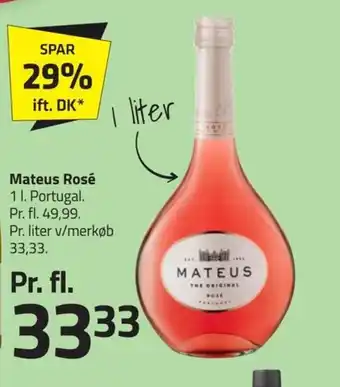 Fleggaard Mateus Rosé 1L. tilbud
