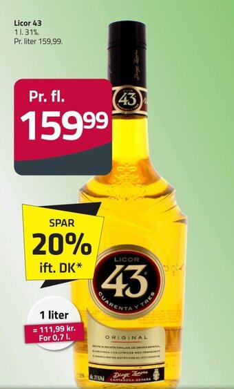 Fleggaard Licor 43 tilbud