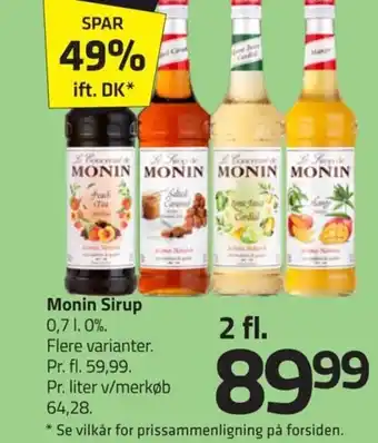 Fleggaard Monin Sirup tilbud