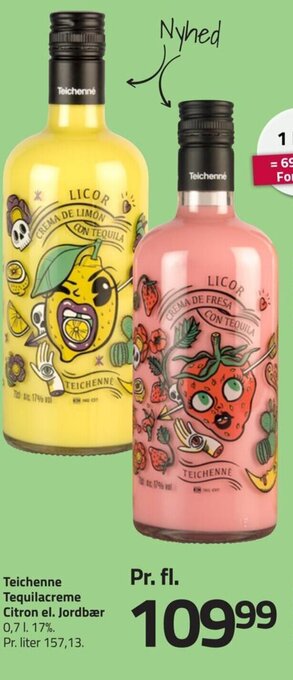 Fleggaard Teichenne Tequilacreme Citron el. Jordbær tilbud