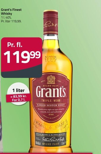 Fleggaard Grant's Finest Whisky tilbud