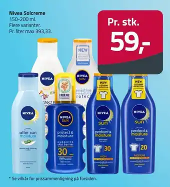 Fleggaard Nivea Solcreme 150-200 ml. tilbud