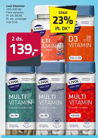 Fleggaard Livol Vitaminer tilbud