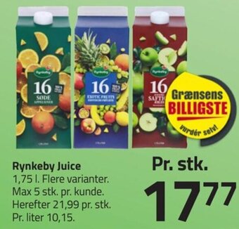 Fleggaard Rynkeby Juice tilbud