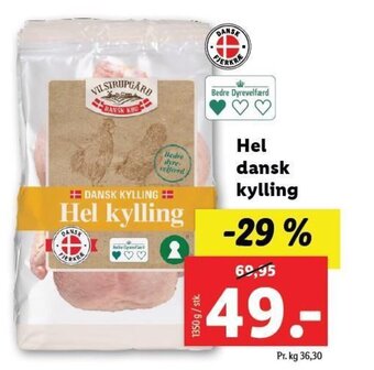 Lidl Hel dansk kylling tilbud