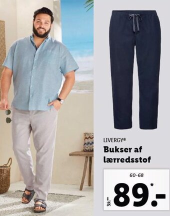 Lidl LIVERGY® Bukser af lærredsstof tilbud