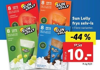 Lidl Sun Lolly frys selv-is tilbud