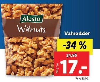 Lidl Alesto Valnødder tilbud