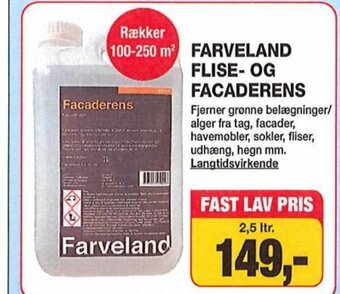 Farveland FARVELAND FLISE- OG FACADERENS tilbud