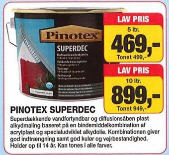 Farveland PINOTEX SUPERDEC tilbud