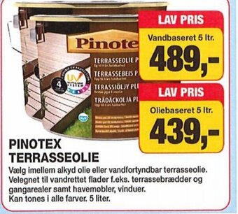 Farveland PINOTEX TERRASSEOLIE tilbud