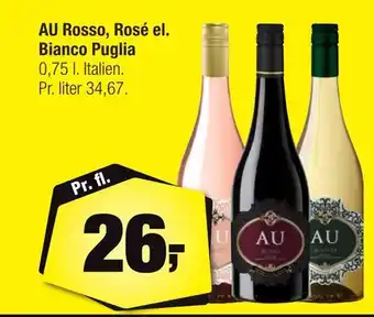 Calle Au rosso, rosé el. bianco puglia tilbud