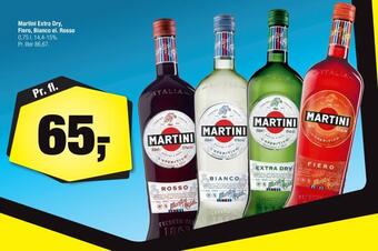 Martini extra dry, fiero, bianco el. rosso