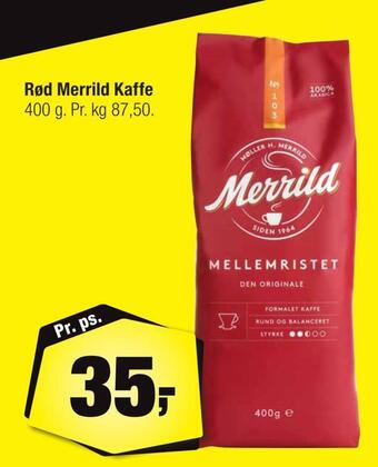 Calle Rød merrild kaffe tilbud
