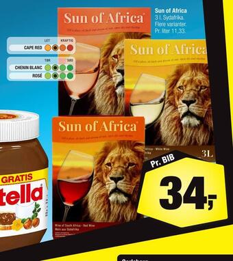 Calle Sun of africa tilbud