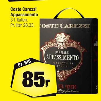 Coste carezzi appassimento