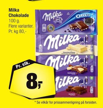 Calle Milka chokolade tilbud