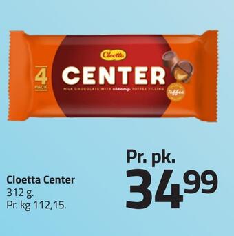 Fleggaard Cloetta center tilbud