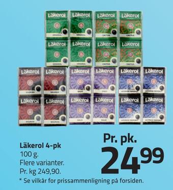 Fleggaard Läkerol 4-pk tilbud