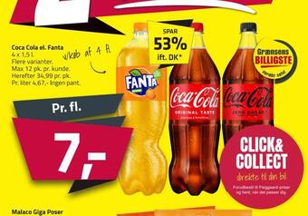 Fleggaard Coca cola el. fanta tilbud
