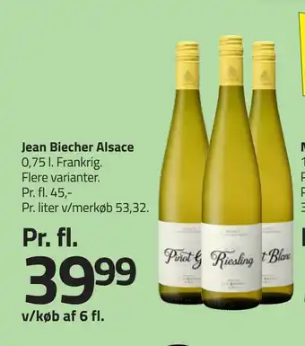Fleggaard Jean biecher alsace tilbud