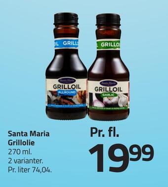Fleggaard Santa maria grillolie tilbud