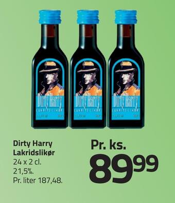 Fleggaard Dirty harry lakridslikør tilbud