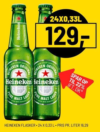 Priss Heineken flasker tilbud