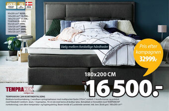 JYSK Temprakon C200 Kontinentalseng 180x200cm tilbud