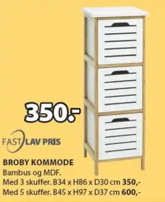 JYSK Broby Kommode tilbud