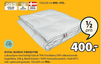 JYSK Royal Nordic Fiberdyne tilbud