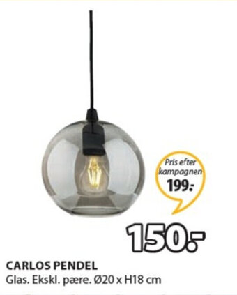 JYSK Carlos Pendel tilbud