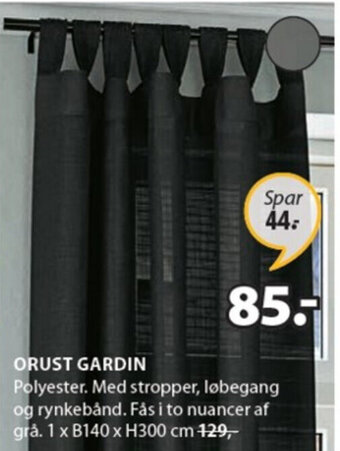 JYSK Orust Gardin tilbud