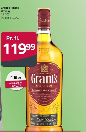 Fleggaard Grants whisky tilbud