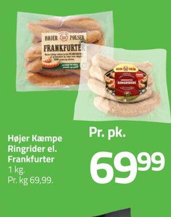 Fleggaard Højer pølser frankfurter tilbud