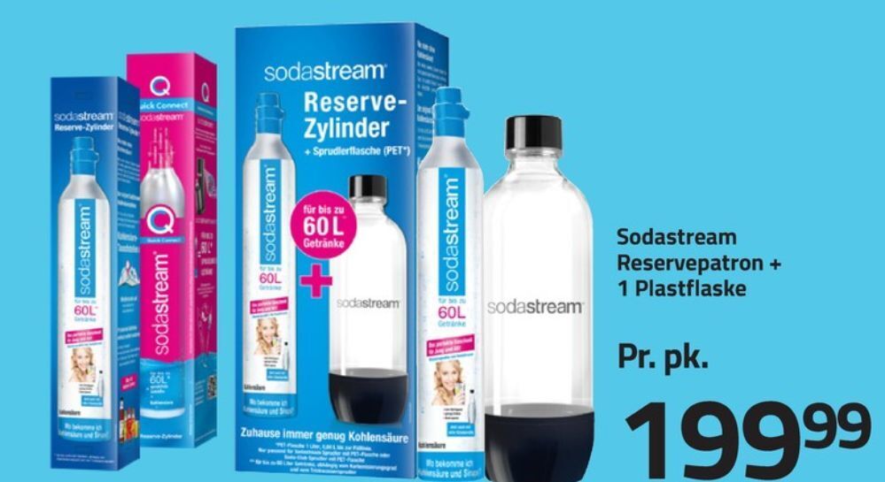 Sodastream kulsyrepatron tilbud hos Fleggaard