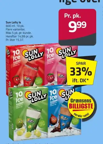 Fleggaard Sun lolly is frys selv tilbud