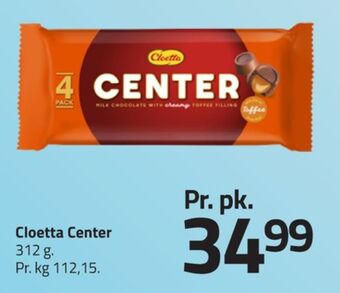 Center chokoladeruller