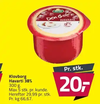 Fleggaard Arla havarti tilbud