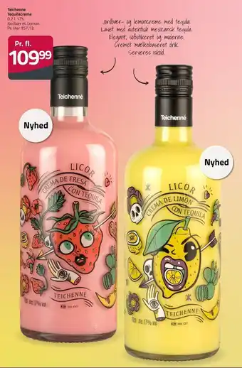 Fleggaard Licor crema de fresa con tequila likør tilbud