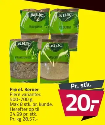 Fleggaard Kilic chiafrø tilbud