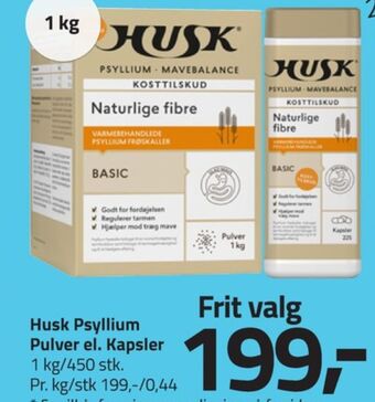Fleggaard Husk kosttilskud tilbud