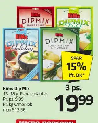 Fleggaard Kims dip tilbud